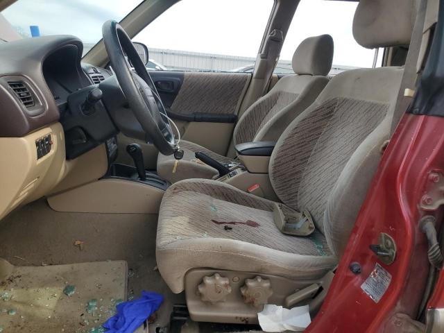 JF1SF6559YH717725 - 2000 SUBARU FORESTER S RED photo 7