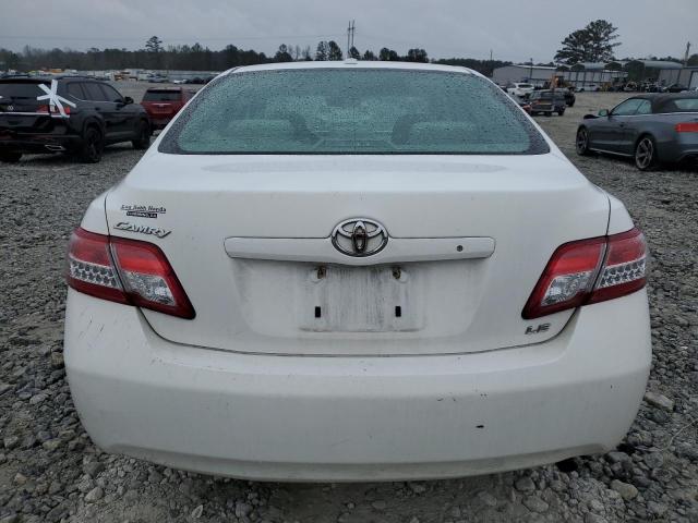 4T1BF3EK3BU720094 - 2011 TOYOTA CAMRY BASE WHITE photo 6