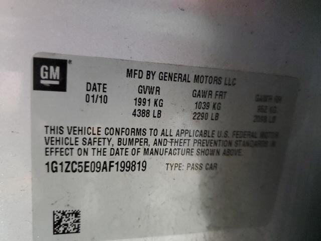 1G1ZC5E09AF199819 - 2010 CHEVROLET MALIBU 1LT Күміс фото 12