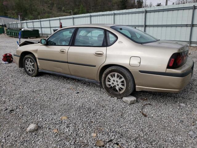 2G1WF55K659229045 - 2005 CHEVROLET IMPALA TAN photo 2