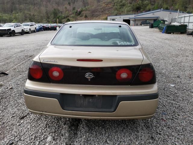 2G1WF55K659229045 - 2005 CHEVROLET IMPALA TAN photo 6