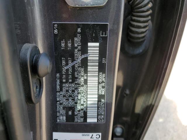 JTEBU5JR5G5370392 - 2016 TOYOTA 4RUNNER SR5/SR5 PREMIUM 灰色 照片 12