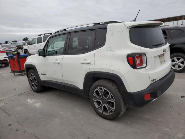 ZACCJADT5GPC75257 - 2016 JEEP RENEGADE LIMITED WHITE photo 2