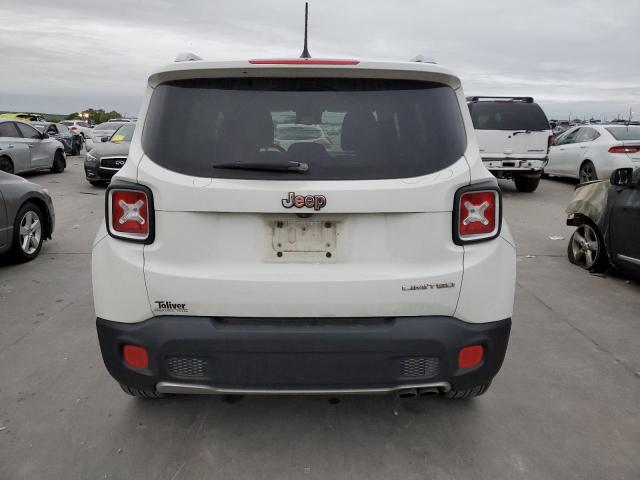 ZACCJADT5GPC75257 - 2016 JEEP RENEGADE LIMITED WHITE photo 6