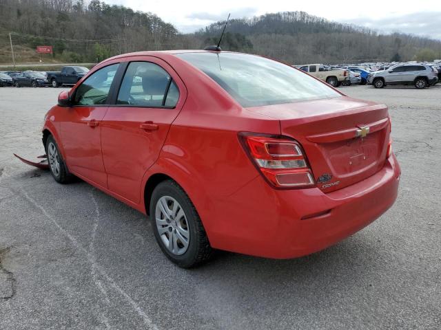 1G1JB5SB5K4134730 - 2019 CHEVROLET SONIC LS RED photo 2