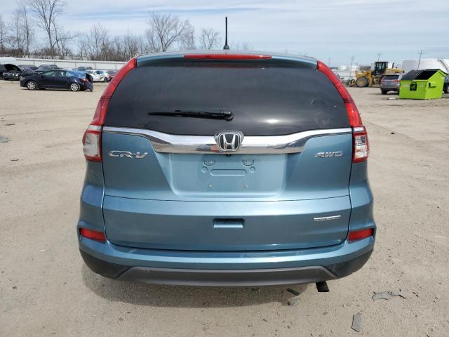 5J6RM4H40GL073494 - 2016 HONDA CR-V SE BLUE photo 6