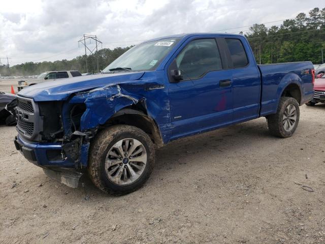 1FTEX1CP1HKE33200 - 2017 FORD F150 SUPER CAB BLUE photo 1