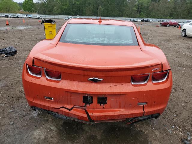 2G1FC1E35D9219101 - 2013 CHEVROLET CAMARO LT ORANGE photo 6