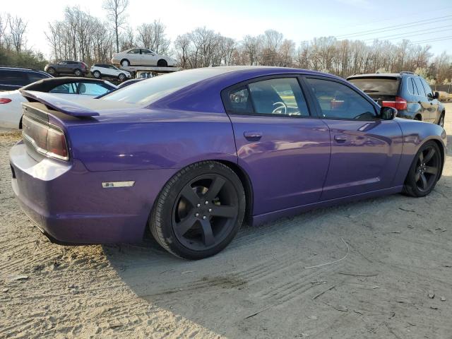 2C3CDXCT1EH137794 - 2014 DODGE CHARGER R/T PURPLE photo 3