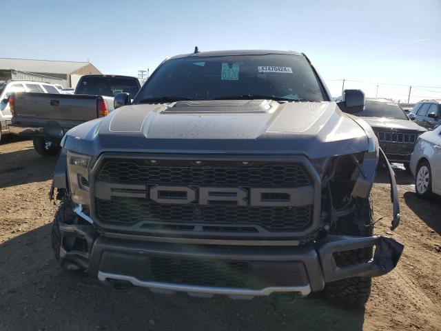 1FTFW1RG6KFA08263 - 2019 FORD F150 RAPTOR GRAY photo 5