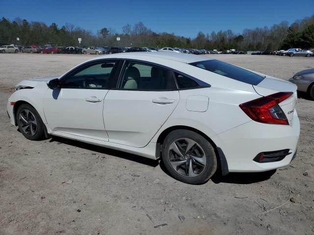 19XFC2F62KE024996 - 2019 HONDA CIVIC LX WHITE photo 2