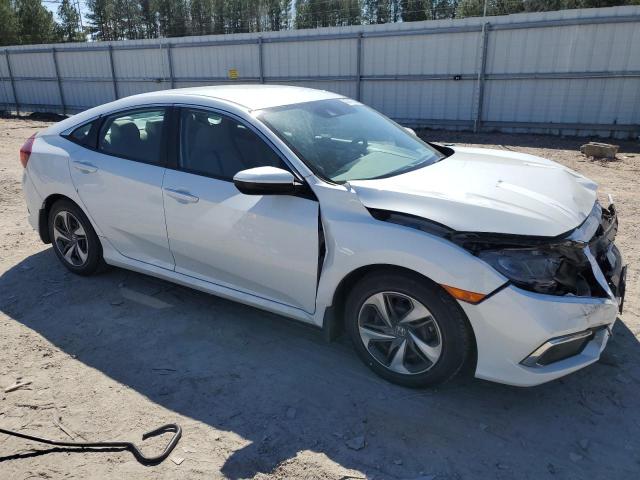 19XFC2F62KE024996 - 2019 HONDA CIVIC LX WHITE photo 4