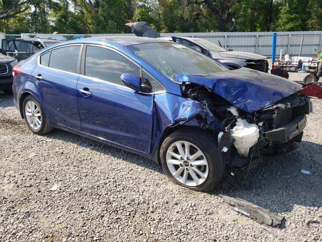 3KPFL4A75HE108184 - 2017 KIA FORTE LX BLUE photo 4