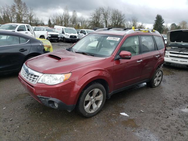 JF2SHGGC0DH404774 - 2013 SUBARU FORESTER TOURING RED photo 1