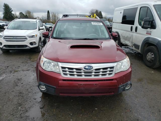 JF2SHGGC0DH404774 - 2013 SUBARU FORESTER TOURING RED photo 5