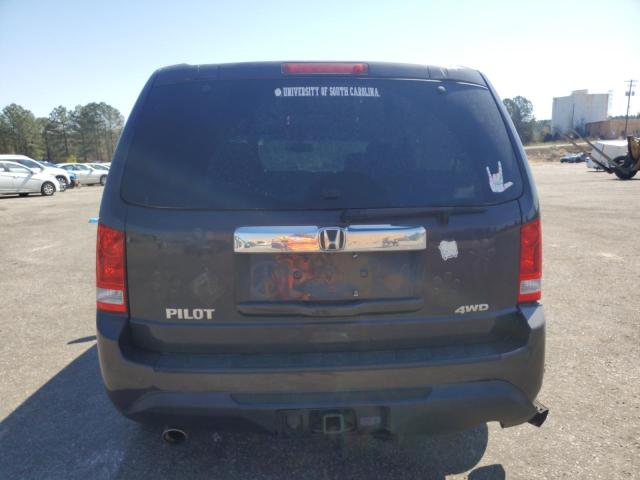 5FNYF4H54CB025255 - 2012 HONDA PILOT EXL GRAY photo 6