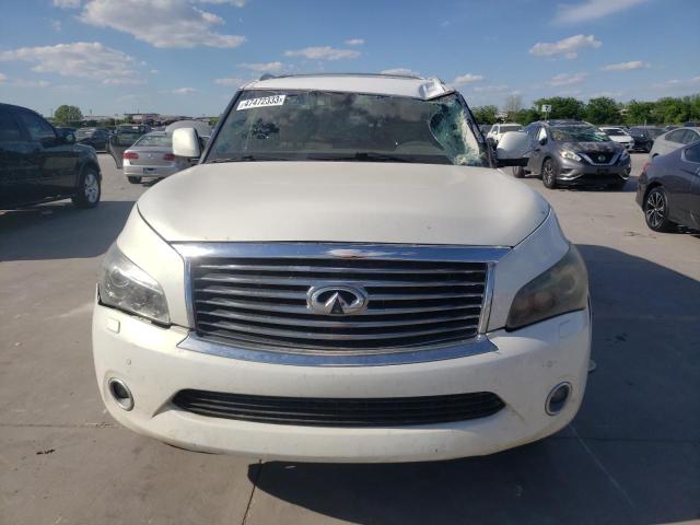 JN8AZ2ND0C9716368 - 2012 INFINITI QX56 WHITE photo 5