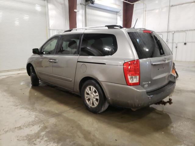 KNDMG4C74C6441757 - 2012 KIA SEDONA LX SILVER photo 2