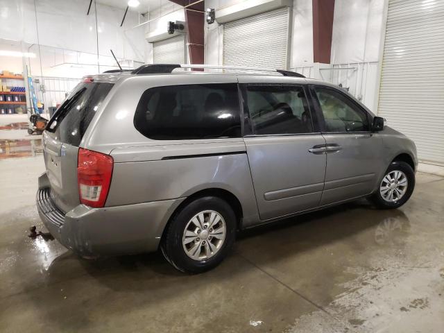 KNDMG4C74C6441757 - 2012 KIA SEDONA LX SILVER photo 3