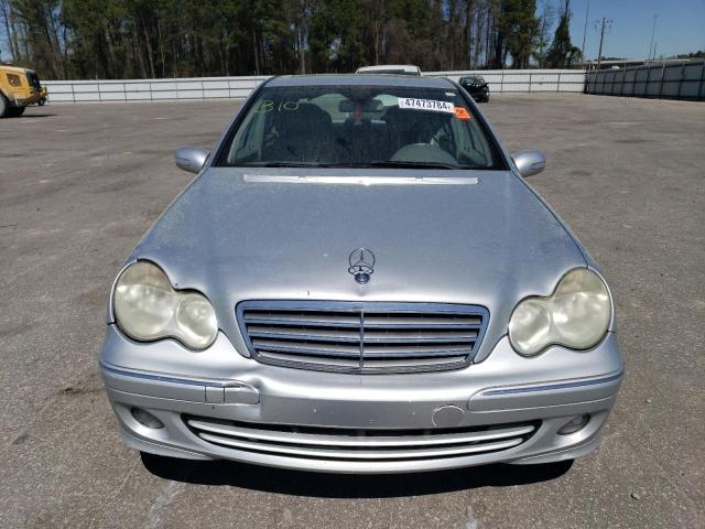 WDBRF92H27F924314 - 2007 MERCEDES-BENZ C 280 4MATIC SILVER photo 5