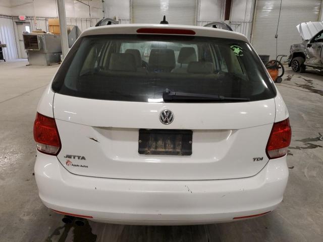 3VWPL7AJ4DM671516 - 2013 VOLKSWAGEN JETTA TDI WHITE photo 6