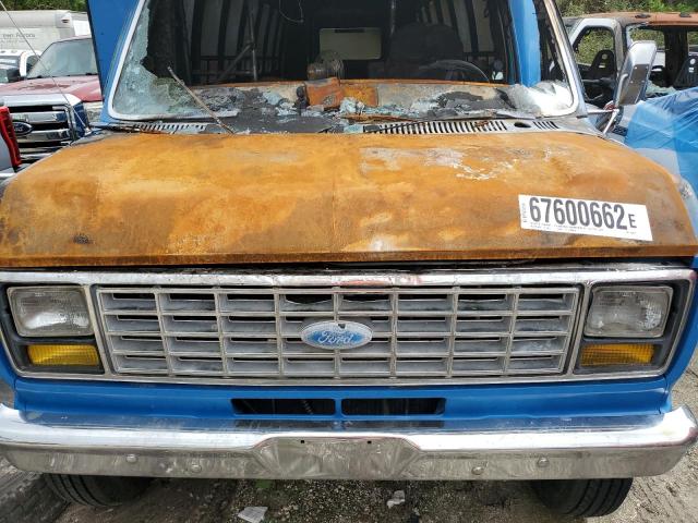 1FDKE30L6HHA09641 - 1987 FORD ECONOLINE E350 CUTAWAY VAN BLUE photo 12