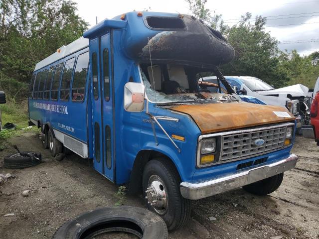 1FDKE30L6HHA09641 - 1987 FORD ECONOLINE E350 CUTAWAY VAN BLUE photo 4