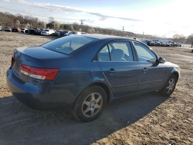 5NPEU46C66H165825 - 2006 HYUNDAI SONATA GLS BLUE photo 3