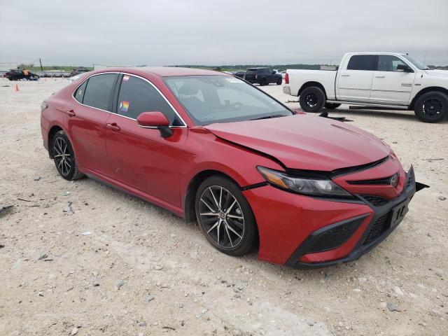 4T1G11AK4PU121923 - 2023 TOYOTA CAMRY SE NIGHT SHADE RED photo 4