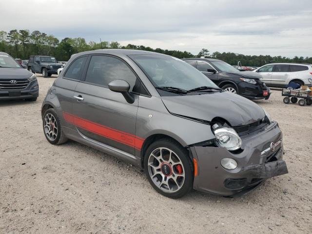 3C3CFFBRXCT332176 - 2012 FIAT 500 SPORT GRAY photo 4