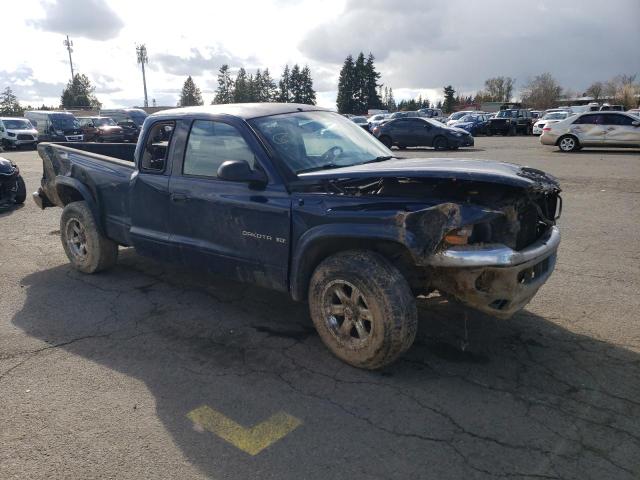 1B7GL42X12S535384 - 2002 DODGE DAKOTA SLT BLUE photo 4