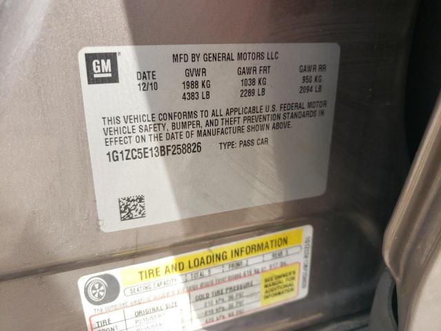 1G1ZC5E13BF258826 - 2011 CHEVROLET MALIBU 1LT 石墨色 照片 13