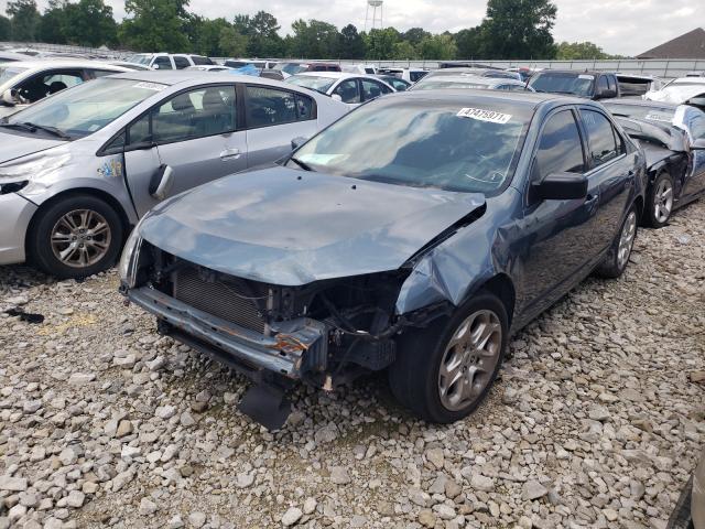 3FAHP0HG5BR152929 - 2011 FORD FUSION SE TEAL photo 2