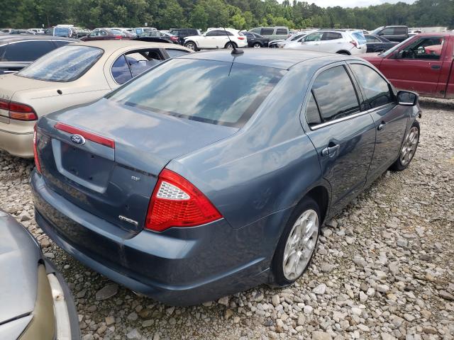 3FAHP0HG5BR152929 - 2011 FORD FUSION SE TEAL photo 4