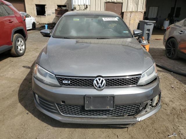 3VW4A7AJ1CM394623 - 2012 VOLKSWAGEN JETTA GLI GRAY photo 5