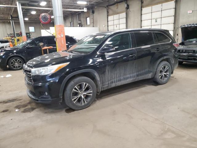 5TDJKRFH3GS237105 - 2016 TOYOTA HIGHLANDER XLE BLACK photo 1