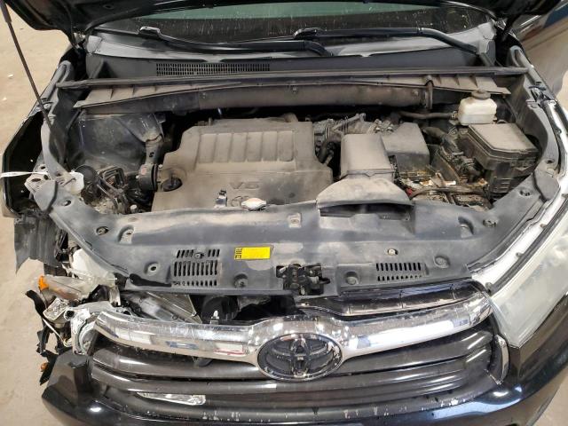 5TDJKRFH3GS237105 - 2016 TOYOTA HIGHLANDER XLE BLACK photo 12