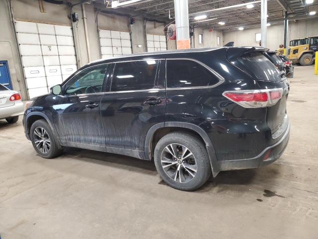 5TDJKRFH3GS237105 - 2016 TOYOTA HIGHLANDER XLE BLACK photo 2