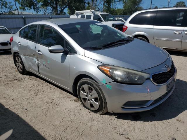 KNAFK4A63F5291696 - 2015 KIA FORTE LX SILVER photo 4