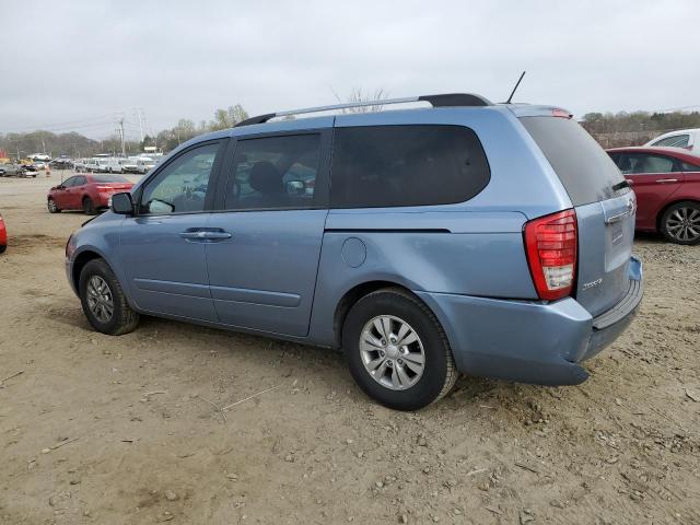 KNDMG4C73C6467508 - 2012 KIA SEDONA LX BLUE photo 2