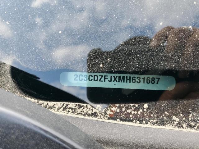 2C3CDZFJXMH631687 - 2021 DODGE CHALLENGER R/T SCAT PACK GRAY photo 13