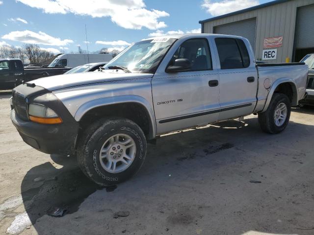 1B7GG2AX21S123502 - 2001 DODGE DAKOTA QUAD SILVER photo 1