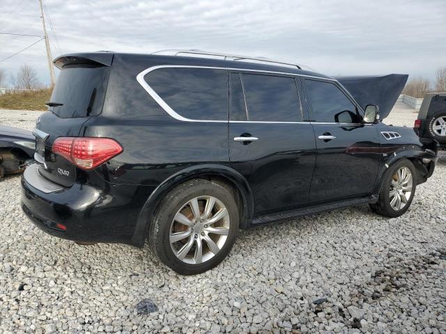 JN8AZ2NE7E9065543 - 2014 INFINITI QX80 BLACK photo 3