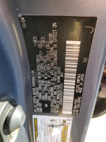 JTEGD21A750114151 - 2005 TOYOTA HIGHLANDER BLUE photo 14