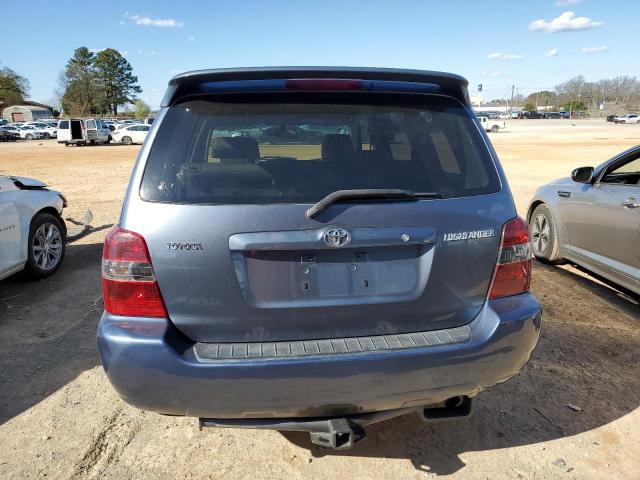 JTEGD21A750114151 - 2005 TOYOTA HIGHLANDER BLUE photo 6