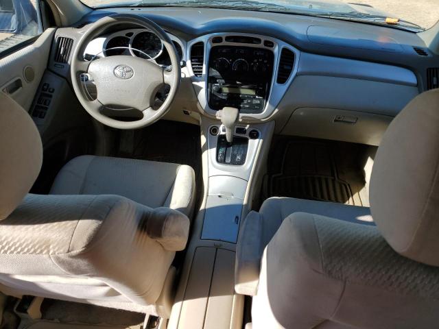 JTEGD21A750114151 - 2005 TOYOTA HIGHLANDER BLUE photo 8