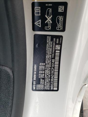 WBS33BA01RCP16148 - 2024 BMW M4 COMPETITION WHITE photo 12