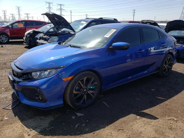 SHHFK7G49JU200463 - 2018 HONDA CIVIC SPORT 蓝色 照片 1