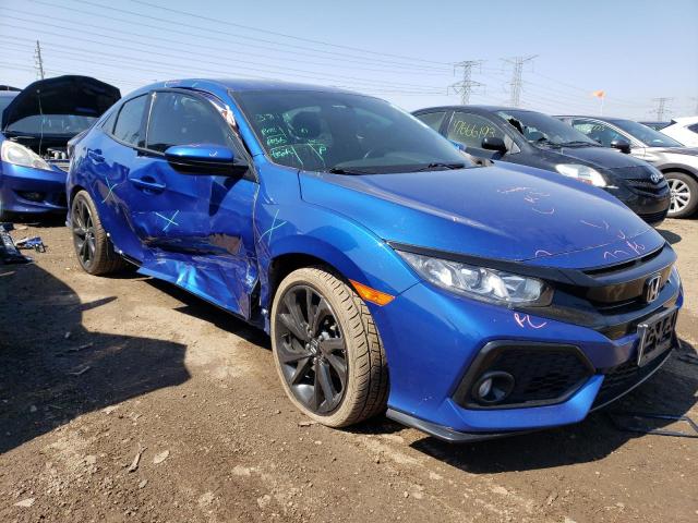 SHHFK7G49JU200463 - 2018 HONDA CIVIC SPORT 蓝色 照片 4