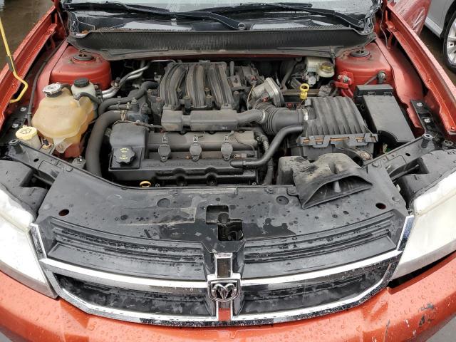 1B3LC56R58N108458 - 2008 DODGE AVENGER SXT ORANGE photo 11